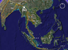 map of south-east asia