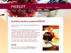 Náhled úvodní stránky cukrarna-merlot.unas.cz